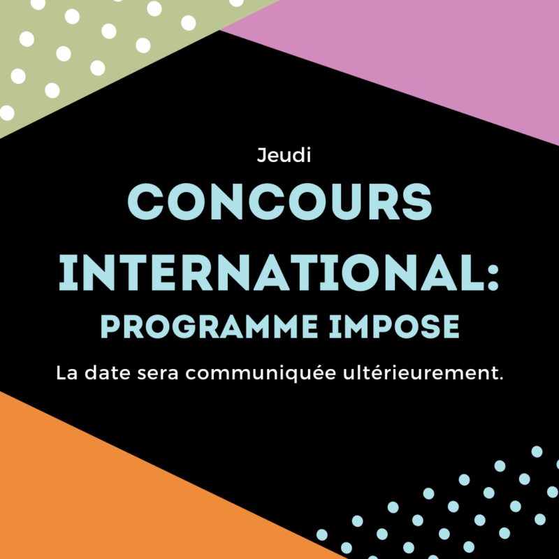 Concours international: Programme imposé